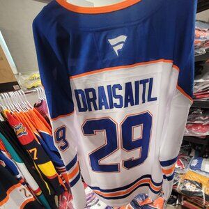 draisatl away jersey with 2025 stanley cup patch in xl size